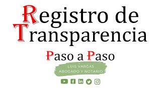 Declaración ordinaria del Registro de Transparencia y Beneficiarios Finales paso a paso