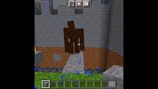 Minecraft saving a Spruce Wood Golem #shorts