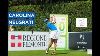 Carolina Melgrati is the highest ranked Italian after the first round as she shoots 69 (-3) for T4