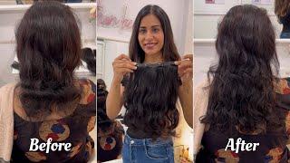 Hair Volumizer For Very Thin Hair | Short To Long Hair Extensions | Human Hair Extensions #shorts