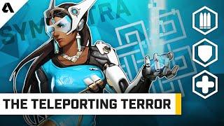 Symmetra - The Teleporting Terror (New Ice Turret Tech) | Behind The Akshon