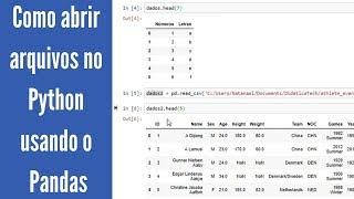 Como abrir arquivos no Python usando Pandas (Python para machine learning - Aula 11)