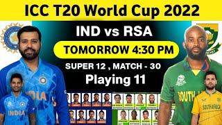 T20 World Cup 2022 - India vs South Africa playing 11 Comparison | ind vs rsa playing 2022