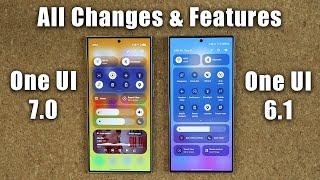 Samsung One UI 7.0 vs One UI 6.1 (6.0) - 75+ Changes, New Features and Hidden Features!