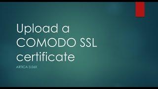 Add a COMODO SSL certificate