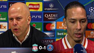 Liverpool vs PSG 0-1 (1-4)  Arne Slot & Van Dijk Angry Reaction | Liverpool out of Champions league