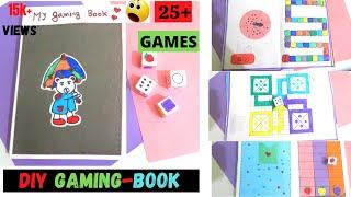 25+ Games In My Gaming Book/Cute Gaming Book | DIY Paper Games