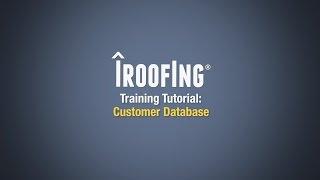 Training - Customer Database