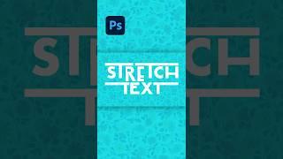 How to Stretch Text and Typography in Adobe Photoshop #photoshop