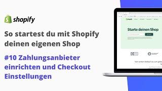 Shopify - Anbindung Zahlungsanbieter und Einstellungen im Checkout - Drip Dev #10