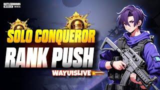 Solo Rankpush with Wayu| BGMI | WAYUisLIVE | NOOB TO PRO POSSIBLE?