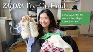 Outfits for Work, Internships, etc. | ZALORA Try On Haul