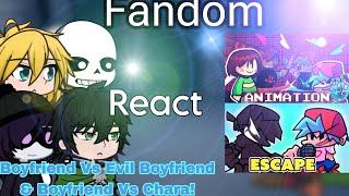 Fandom React Boyfriend Vs Evil Boyfriend & Boyfriend Vs Chara! GL2