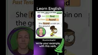 Past Tense of FIND in English  English Pronunciation of FOUND | Learn English Irregular Verbs