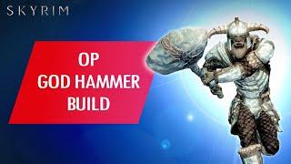 Skyrim: How To Make An OP God Hammer One Shot Build...