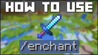 Minecraft - How To Use The /enchant Command (Java/Bedrock)