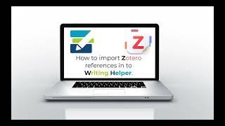 Writing Helper importing Zotero References into Writing Helper.