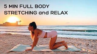 5 MIN FULL BODY STRETCHING and RELAX / yoga / fitness