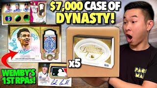 OPENING A $7,000 CASE OF INSANE 1-CARD BOXES (WEMBY HUNTING?!)  2023 Topps Dynasty Baseball Hobby