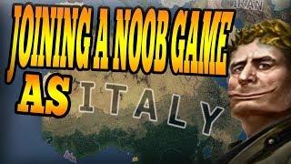 WHAT HAPPENS WHEN TOMMY JOINS A NOOB GAME AS ITALY? - HOI4 Man the Guns Multiplayer