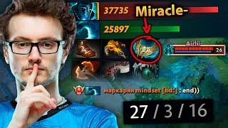 How MIRACLE destroyed and OUTFARMED the Enemy CARRY with 27 KILLS