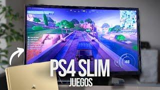  PS4 SLIM TEST DE JUEGOS FORNITE - PUBG - EFOOTBALL - FALL GUYS - TEST DE JUEGOS [4k]