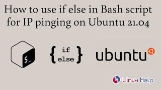 How to use if else in a Bash script for IP pinging on Ubuntu 21.04