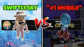 1v1ing "The Best Mobile Player"! (SwiftlySky VS Chauncey) | Blox Fruit