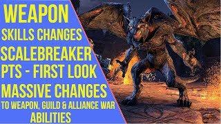 ESO Scalebreaker - Weapon Skills Changes | Scalebreaker PTS