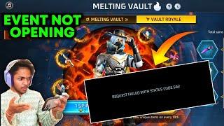 Melting Vault Event Not Opening| Free Fire New Melting Vault Event |Melting Vault Event Open Problem