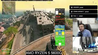 PROBANDO RYZEN 5 5600G APU WARZONE Y FORNITE