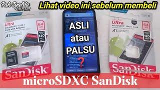 ASLI atau PALSU Perbedaan microSD SanDisk‼️