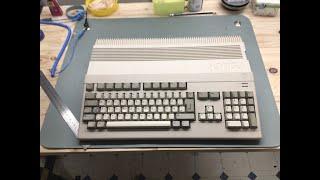 Amiga 500 Part 3: Testing the RAM-Expansion and Keyboard, fix and mod the lower case.