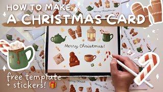  how to make a Christmas greeting card in procreate & print it through Canva 