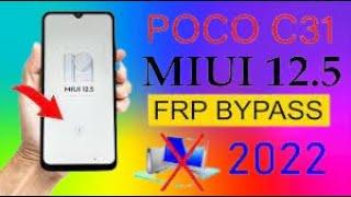 Poco C31 Frp Bypass Unlock Google account New Trick unlock google account lock without Pc new securi