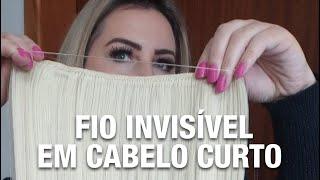 Como Colocar Aplique Fio Invisível em Cabelo Curto