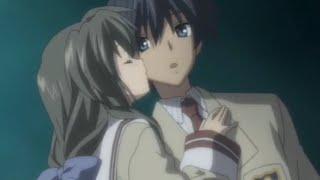 Fuko kisses Nagisa and Tomoya