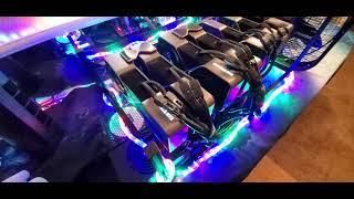 Quad RTX 4x 3090 Nvlink + 3080 Ti Homemade DIY Nvidia Mini-Super Computer