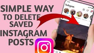 How to Delete all Saved posts on Instagram in   1minute