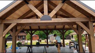 Incredible Timber Frame Pavilion Build, Start to Finish