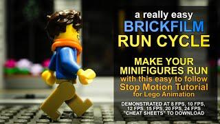 How to Make a Minifigure Run (An Easy Run Cycle for your Brickfilms: Stop Motion Animation Tutorial)