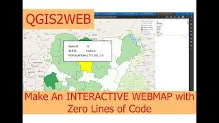 Build Your Own Interactive WebMap in Minutes with QGIS2WEB