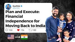 Crafting a Financially Independent Future in India FIRE While Living Abroad  | nri | back to India