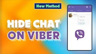 How to hide chat on viber  2024 | Skill Wave
