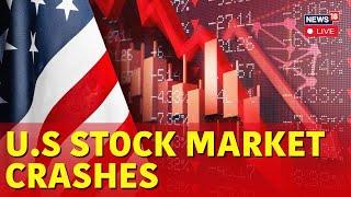 US Market Crash LIVE | Dow Extends Losses, Falls 400 Pts as Trump Hits Canada With Tariffs NYSE