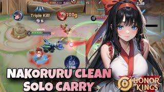 NAKORURU CLEAN CARRY IN DIAMOND || HONOR OF KING NAKORURU GAME PLAY || #honorofkings