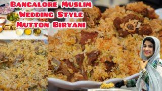 Bangalore Muslim Style Wedding Mutton Biryani Seeraga Samba Mutton Biryani 1/2kg Biryani Recipe