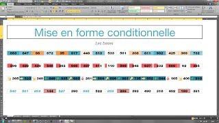 Tuto Excel : la mise en forme conditionnelle