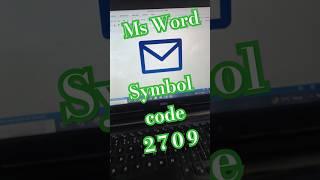 MsWord symbol code 2709 #msword_computer #computer #computerzone #mswordincomputer #mswordincomputer