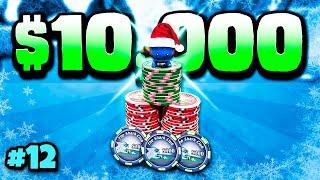 Can I Make Over $10,000 Playing POKER?! WINNERS ANNOUNCED! | Wolfmas Day #12